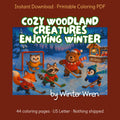 Cozy Woodland Creatures Enjoying Winter (Printable PDF), photo 1