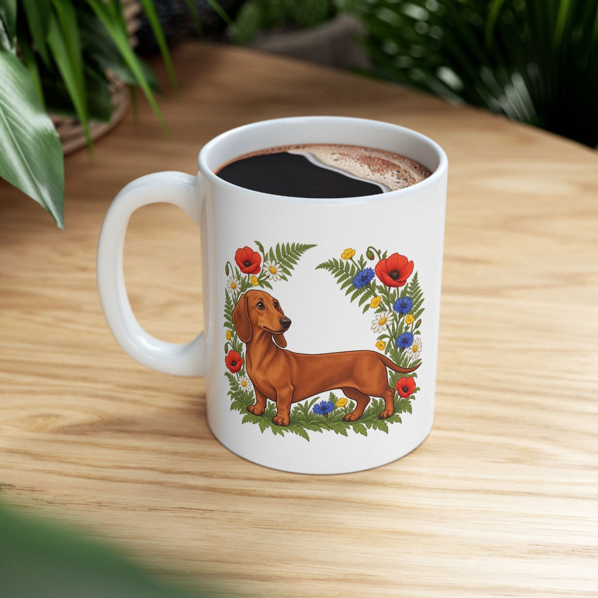 Wildflower Dachshund Mug, photo 1