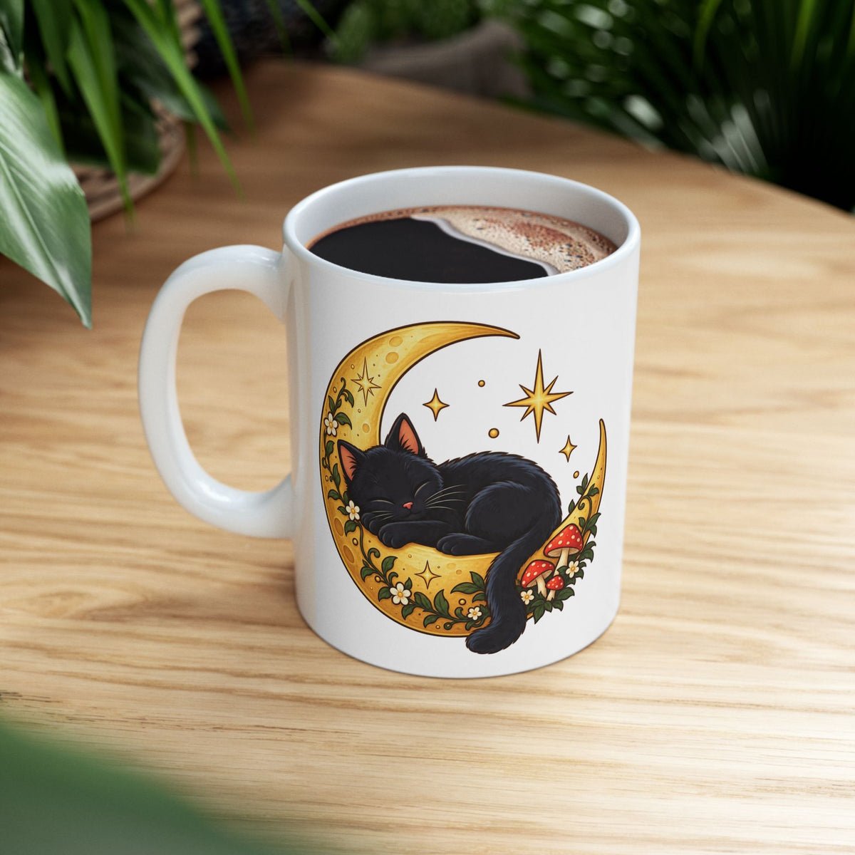 Black Cat on the Moon Mug, photo 1