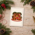 Dachshund by the Fireplace Christmas Cards, photo 1