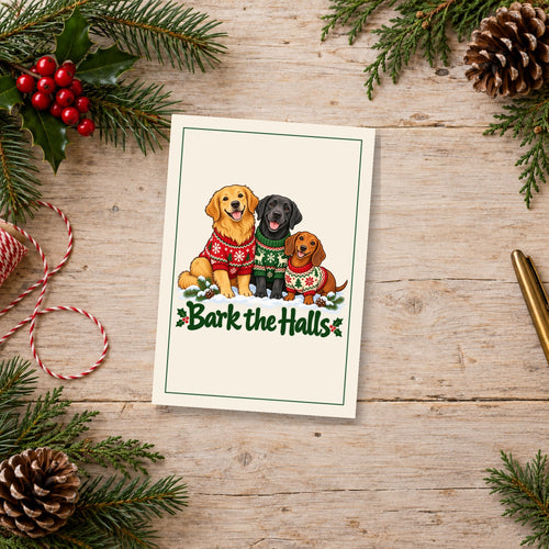 Bark the Halls Christmas Cards, photo 1