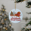 Dachshund Through the Snow Ornament, Icy Blue, photo 1