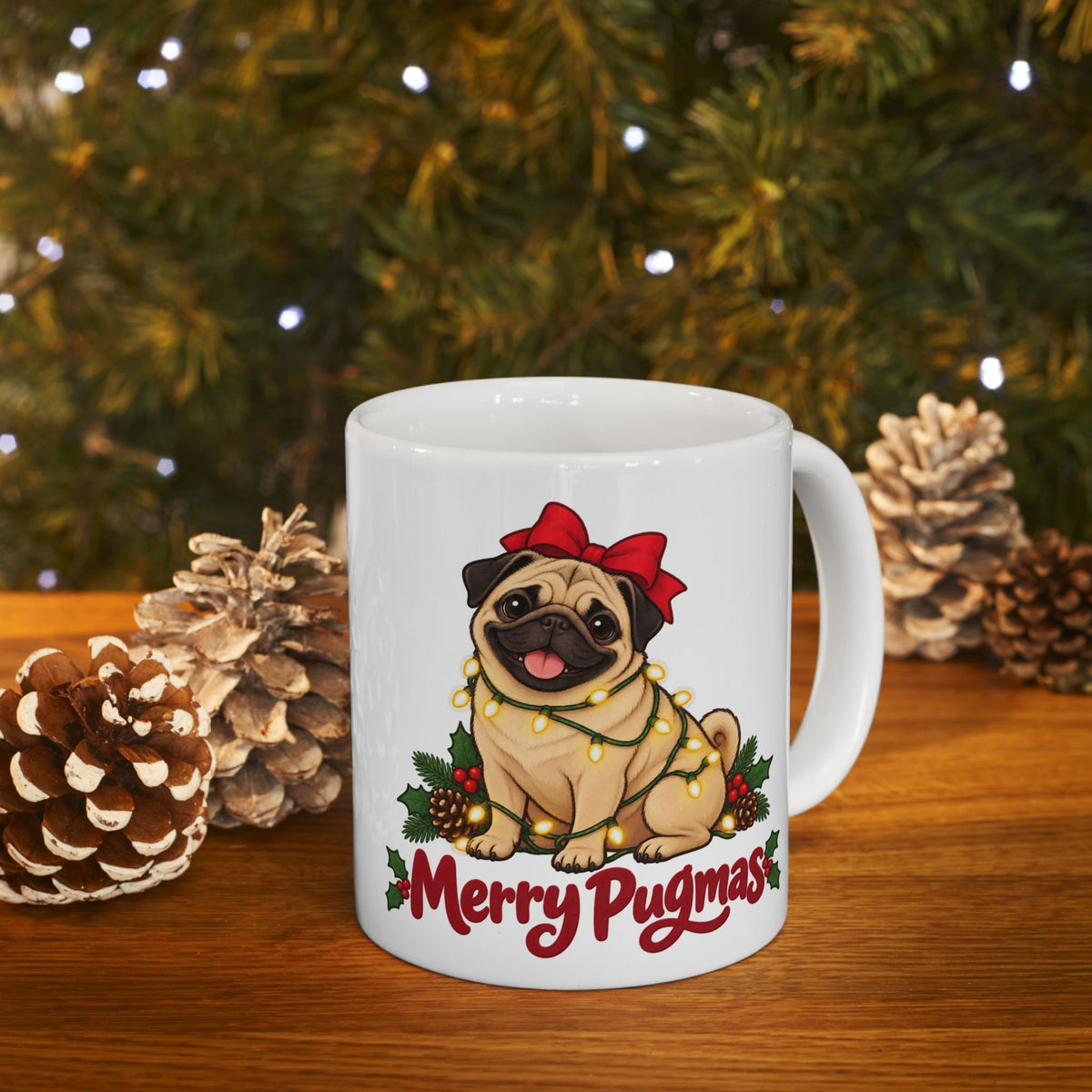 Merry Pugmas Christmas Mug, photo 1