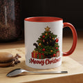 Meowy Christmas Black Cat Accent Mug, photo 1