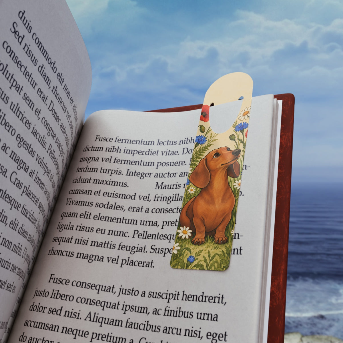 Wildflower Dachshund Bookmark, photo 1