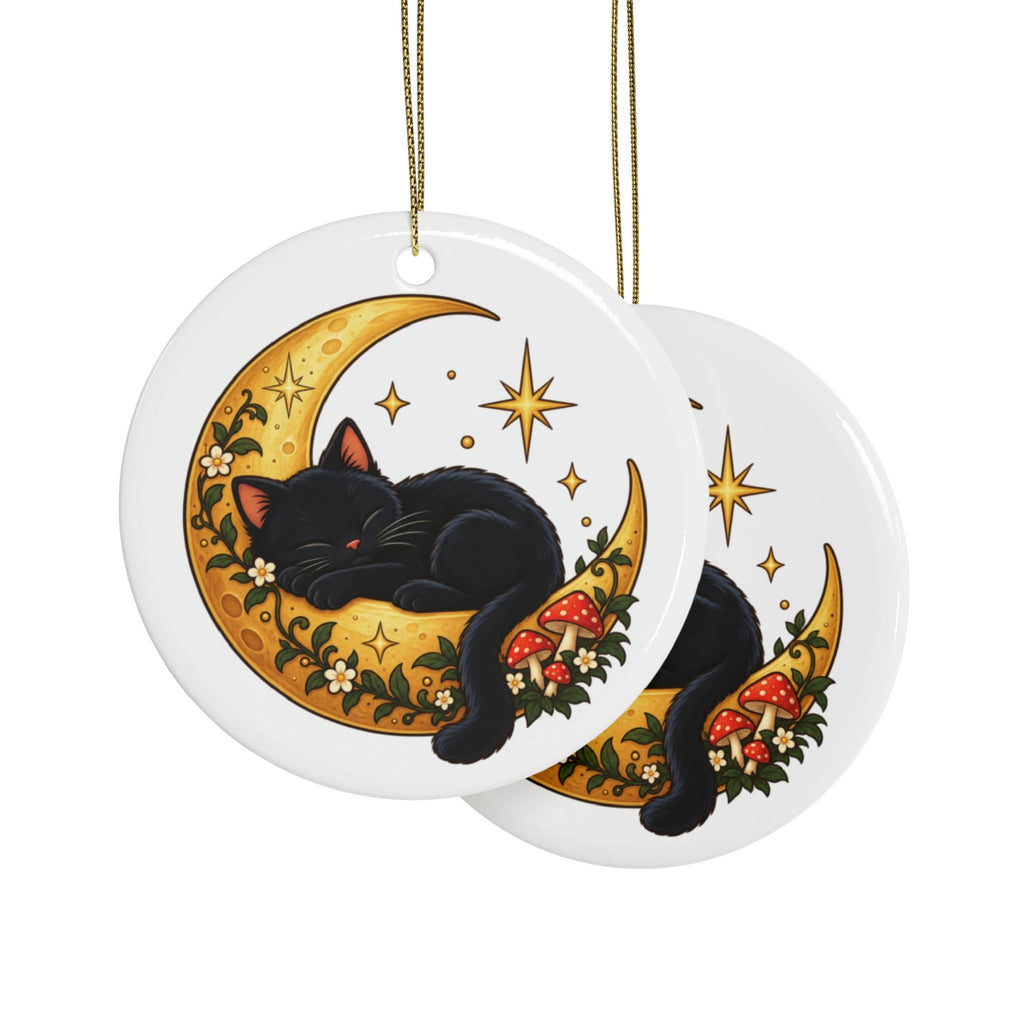 Black Cat on the Moon Ornament, photo 2
