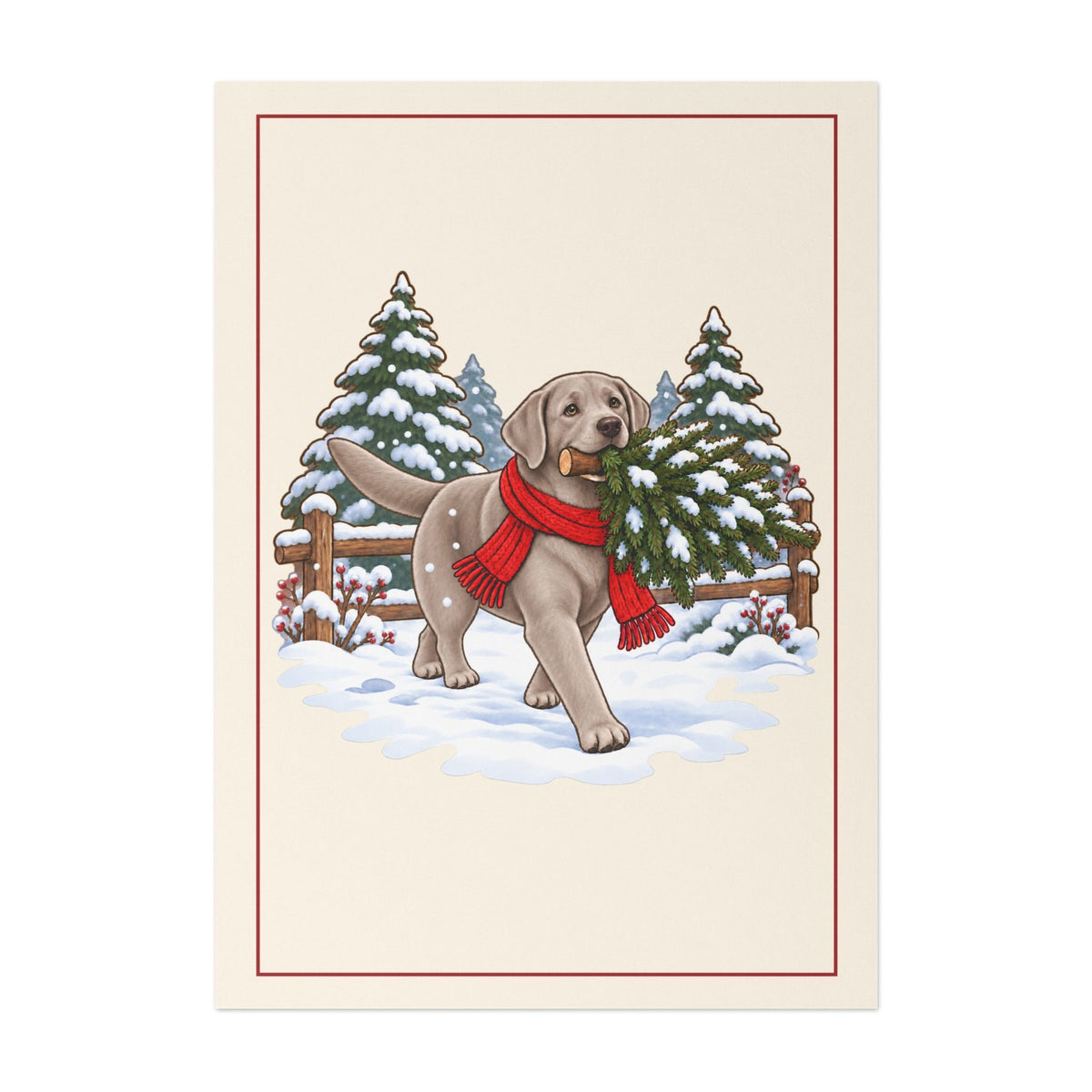 Silver Lab Christmas Cards, photo 2
