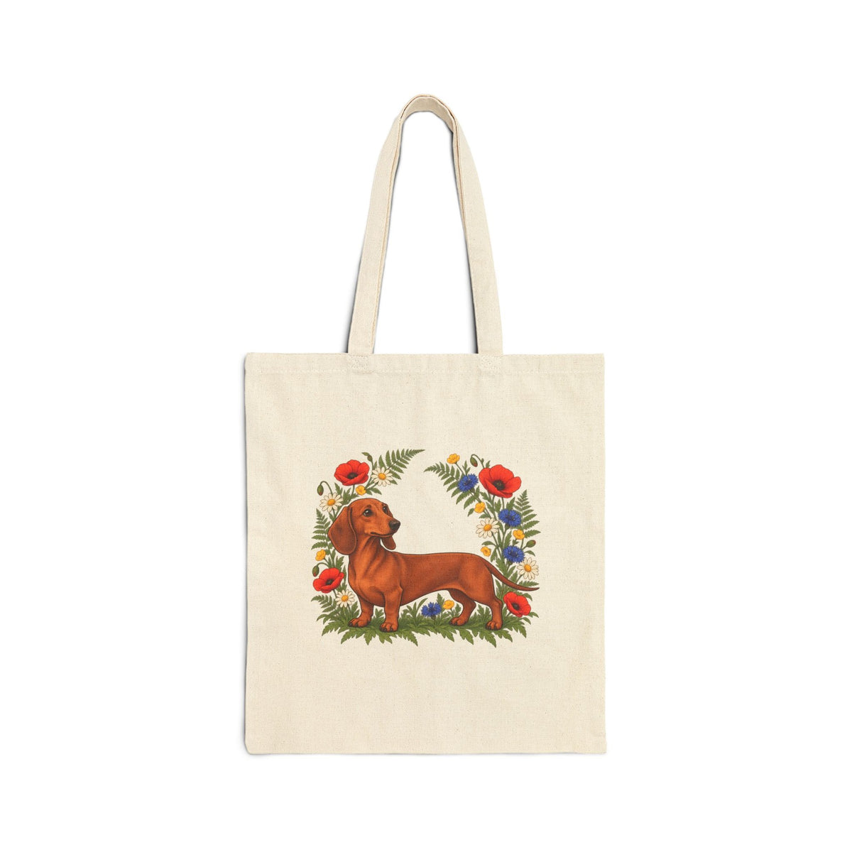 Wildflower Dachshund Tote Bag, photo 2