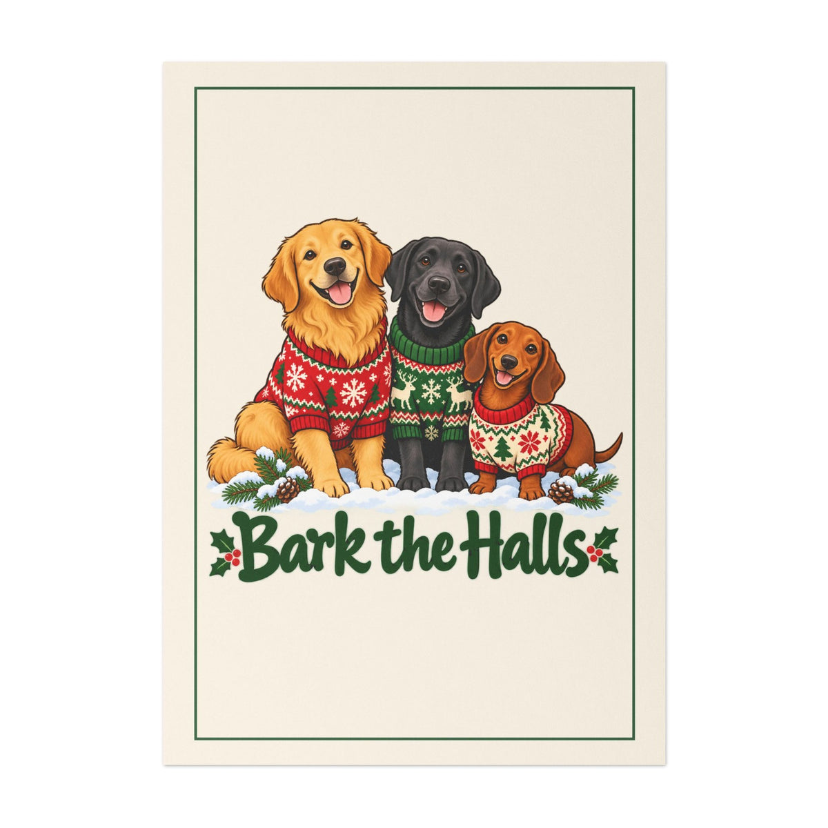 Bark the Halls Christmas Cards, photo 2