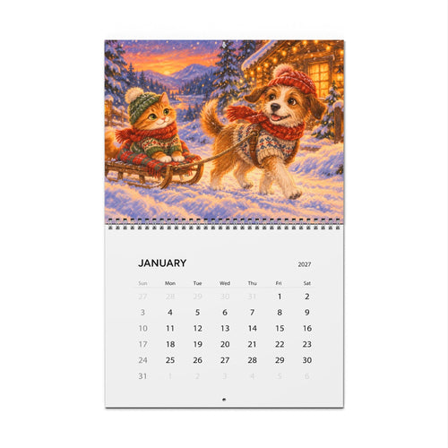 2027 Cat and Dog Wall Calendar, photo 2