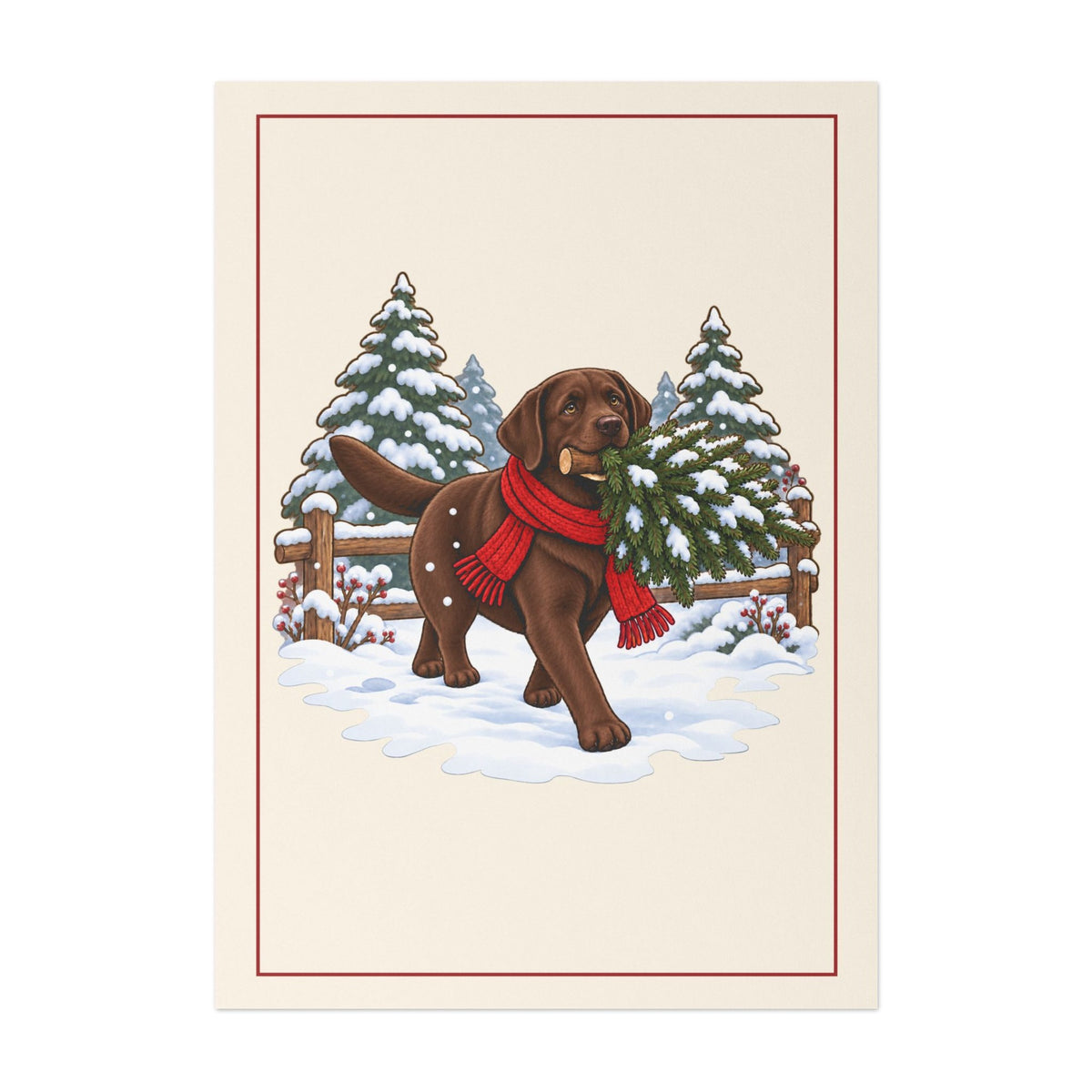 Chocolate Lab Christmas Cards, photo 2