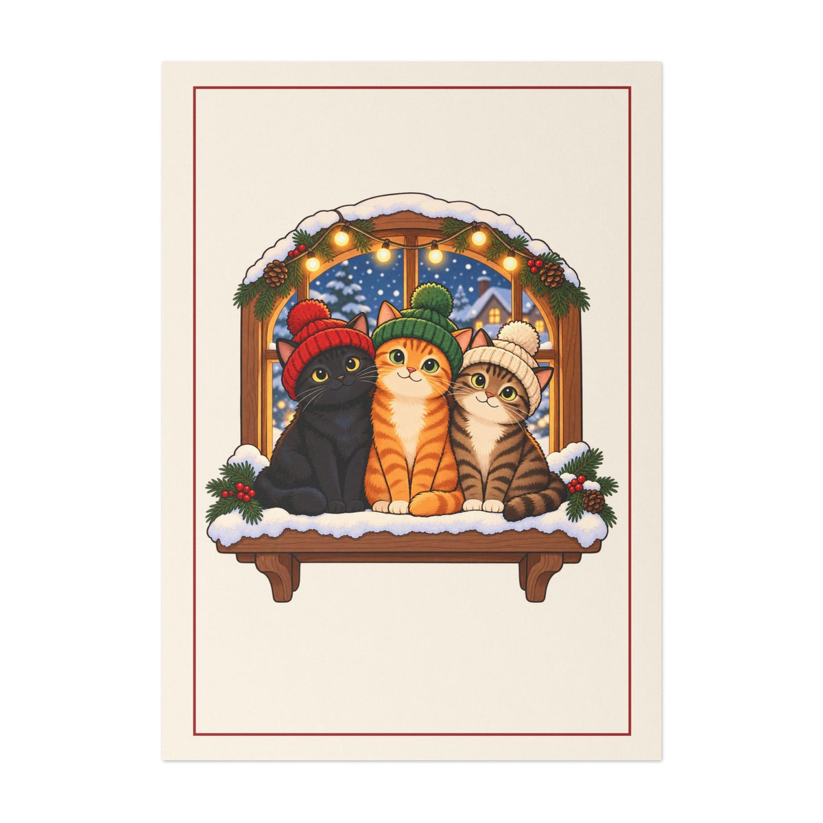 Christmas Cats in Hats Cards, photo 2