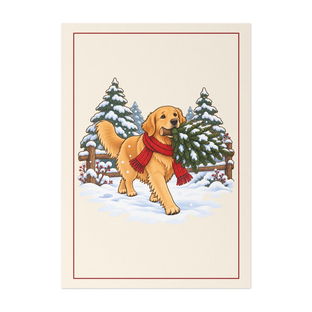 Golden Retriever Christmas Cards, photo 2