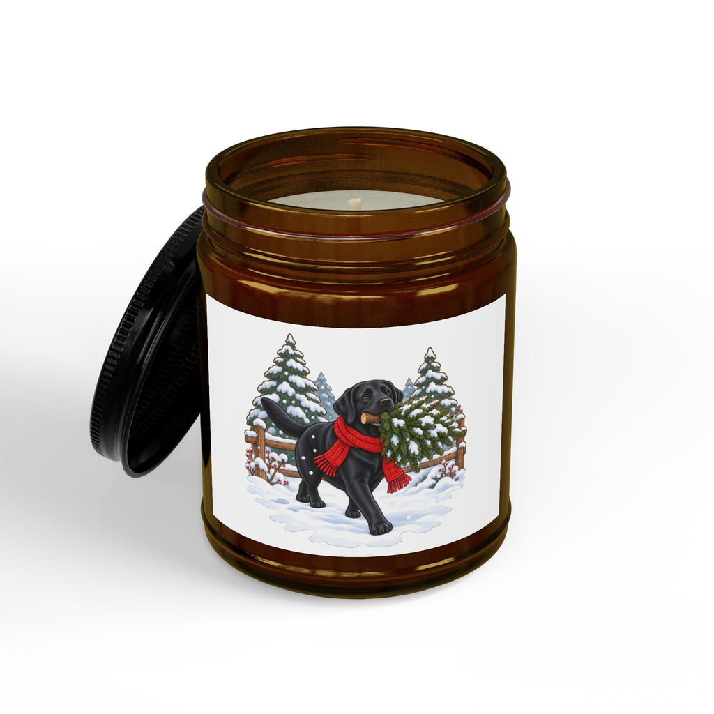Black Lab Christmas Candle, photo 2