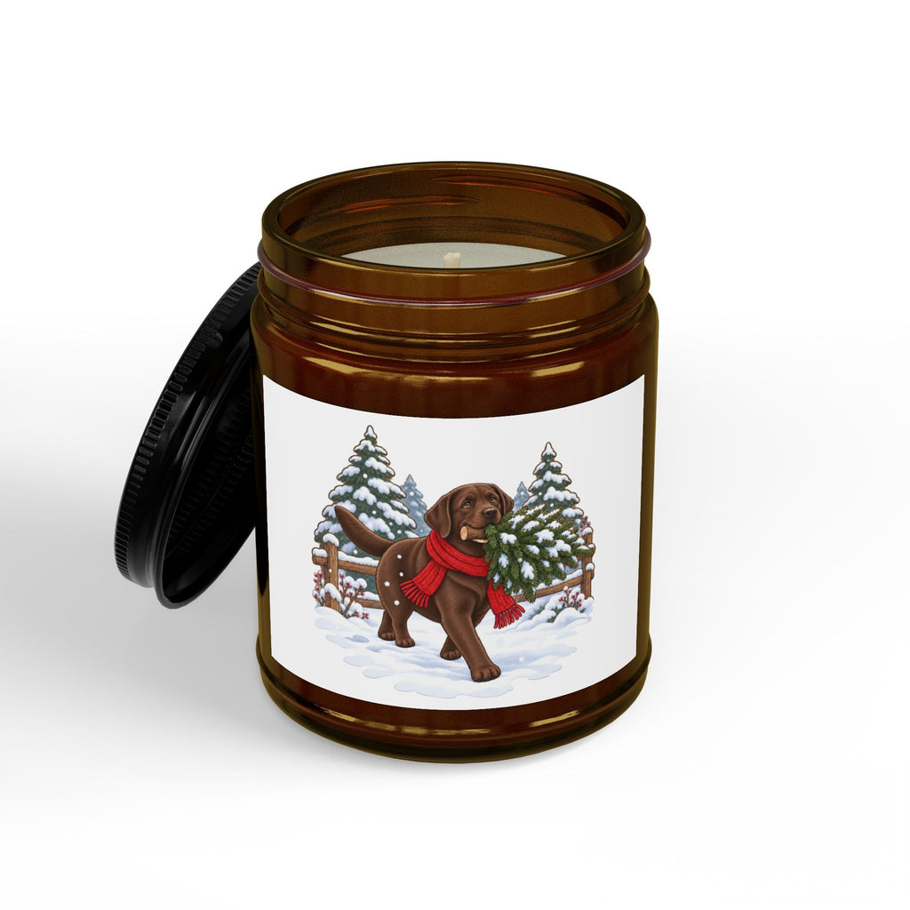 Chocolate Lab Christmas Candle, photo 2