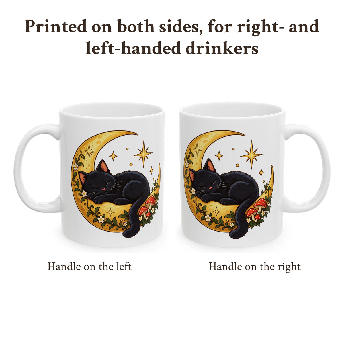 Black Cat on the Moon Mug, photo 2