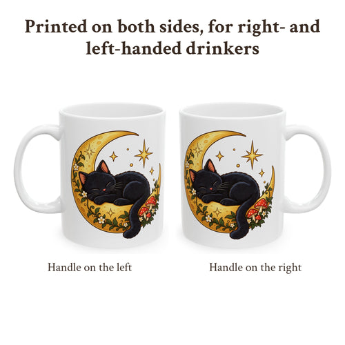 Black Cat on the Moon Mug, photo 2