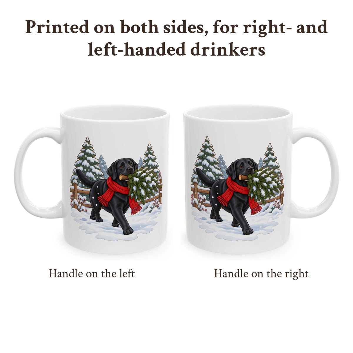 Black Lab Christmas Mug, photo 2