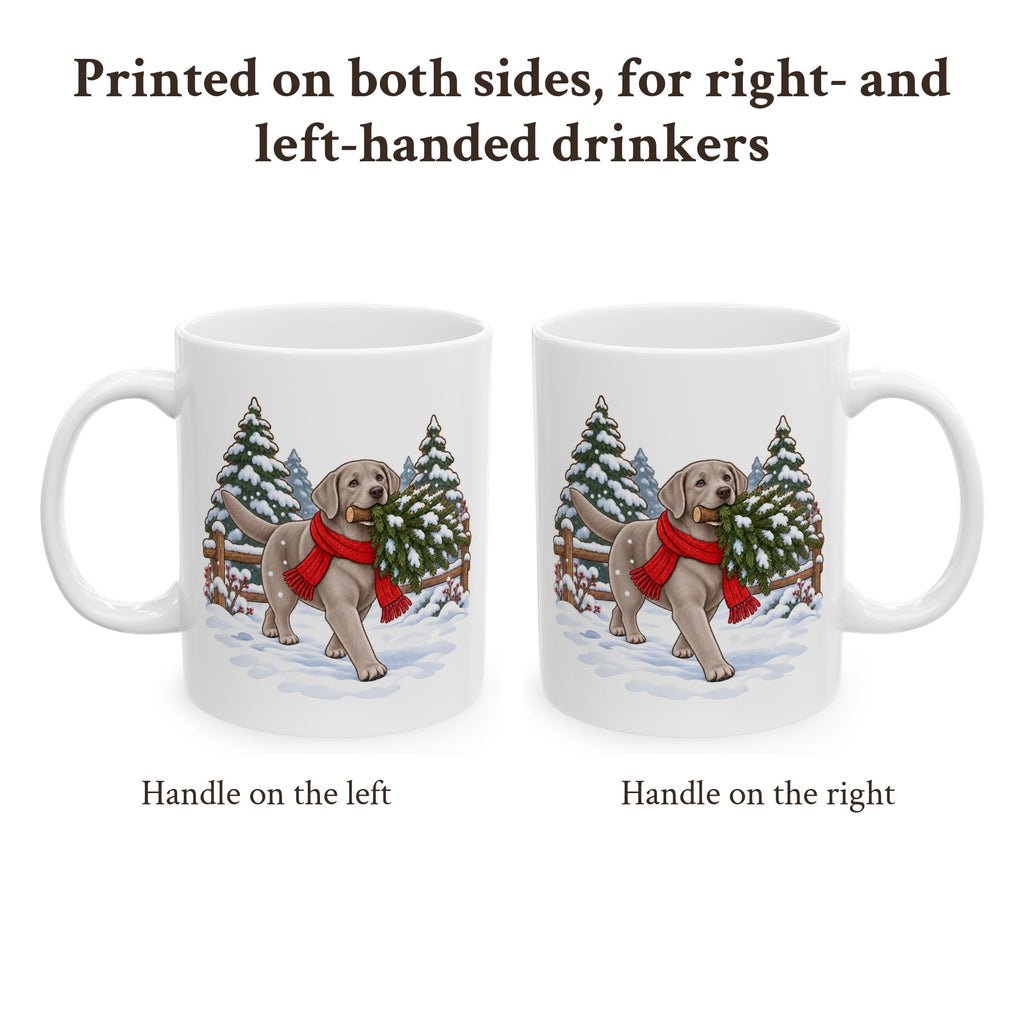 Silver Lab Christmas Mug, photo 2