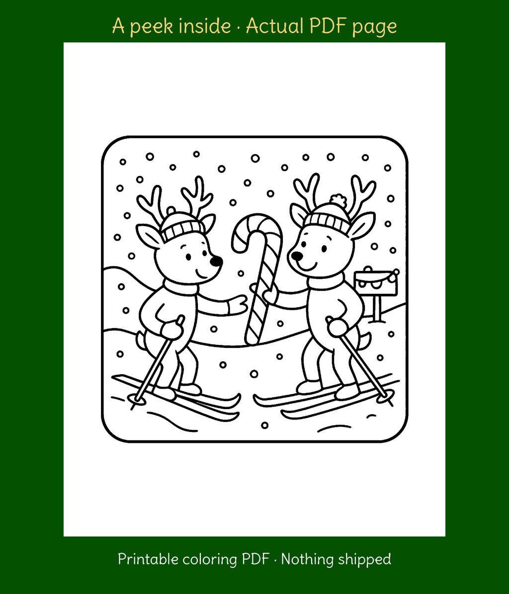 Cozy Woodland Creatures at Christmas (Printable PDF), photo 3