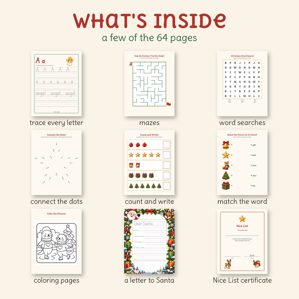 Christmas Activity Book for Kids, photo 3