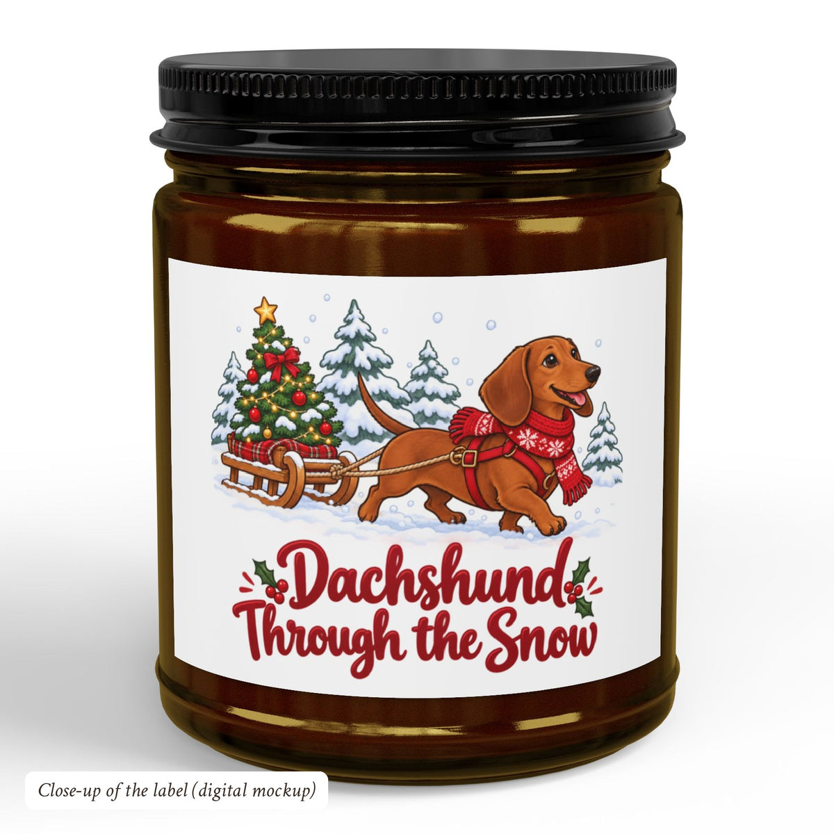 Dachshund Through the Snow Candle, photo 3