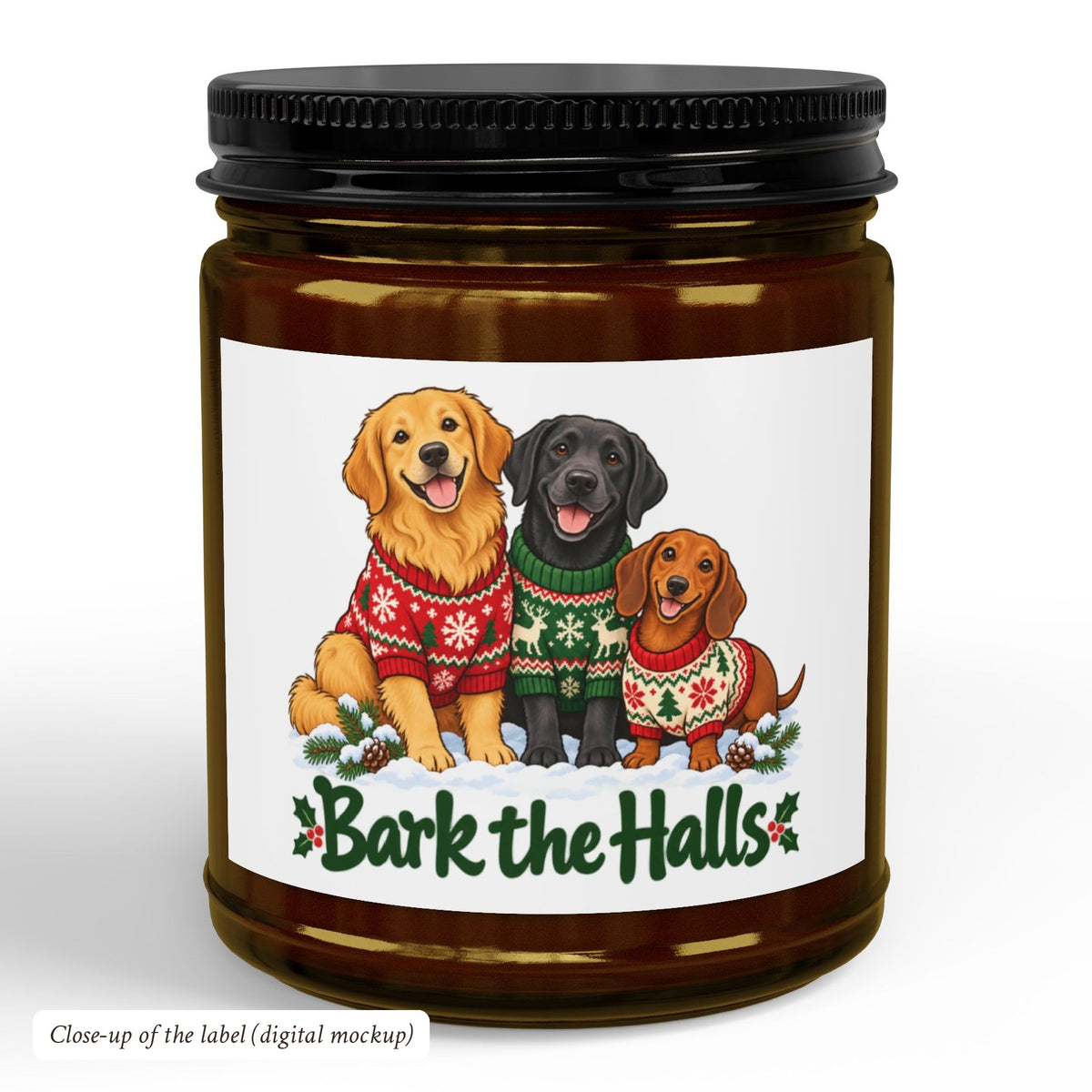 Bark the Halls Candle, photo 3