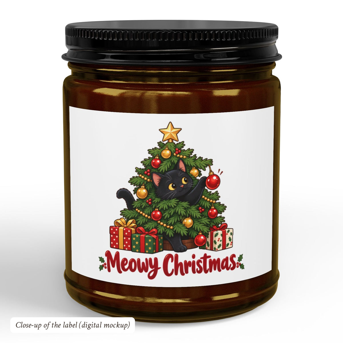 Meowy Christmas Candle, photo 3