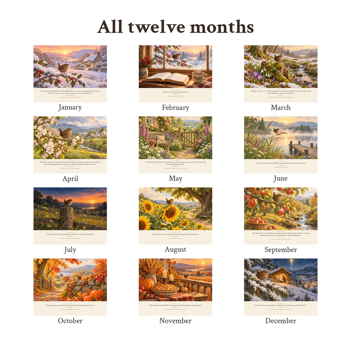 2027 Bible Verse Wall Calendar, photo 3