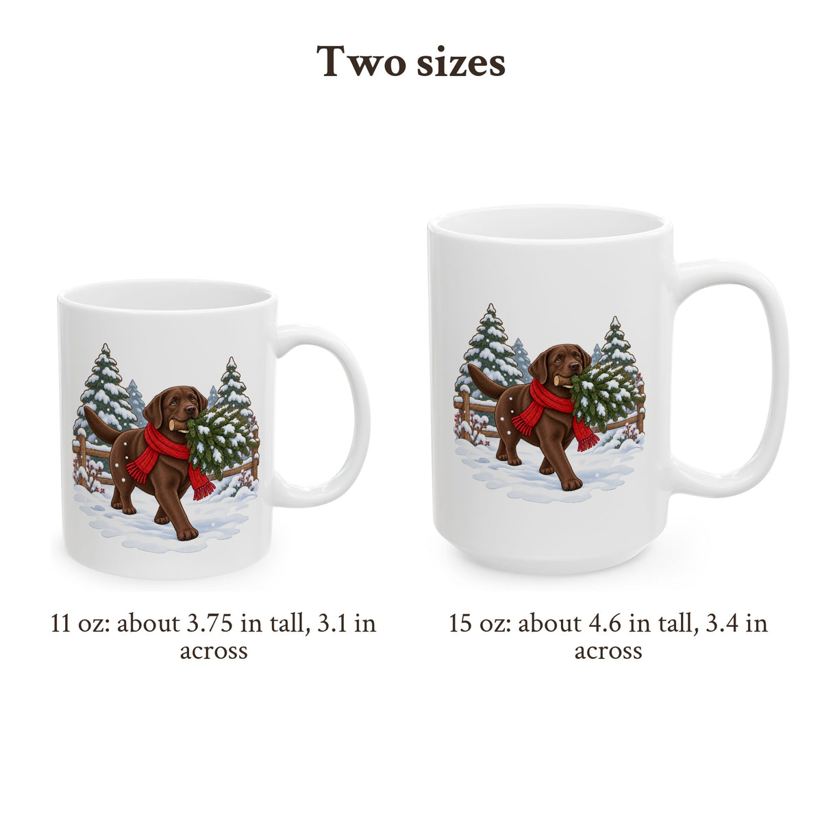 Chocolate Lab Christmas Mug, photo 3