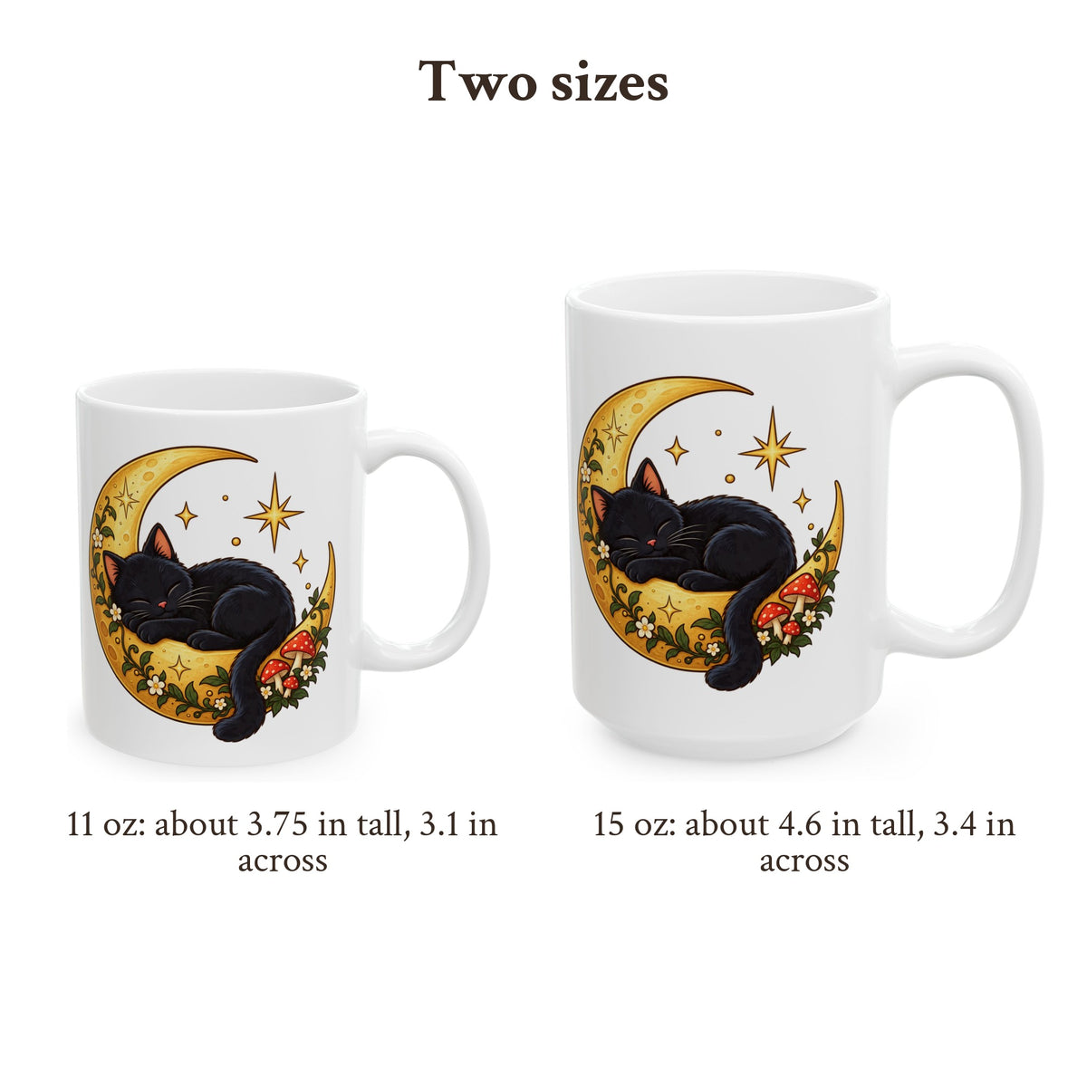 Black Cat on the Moon Mug, photo 3