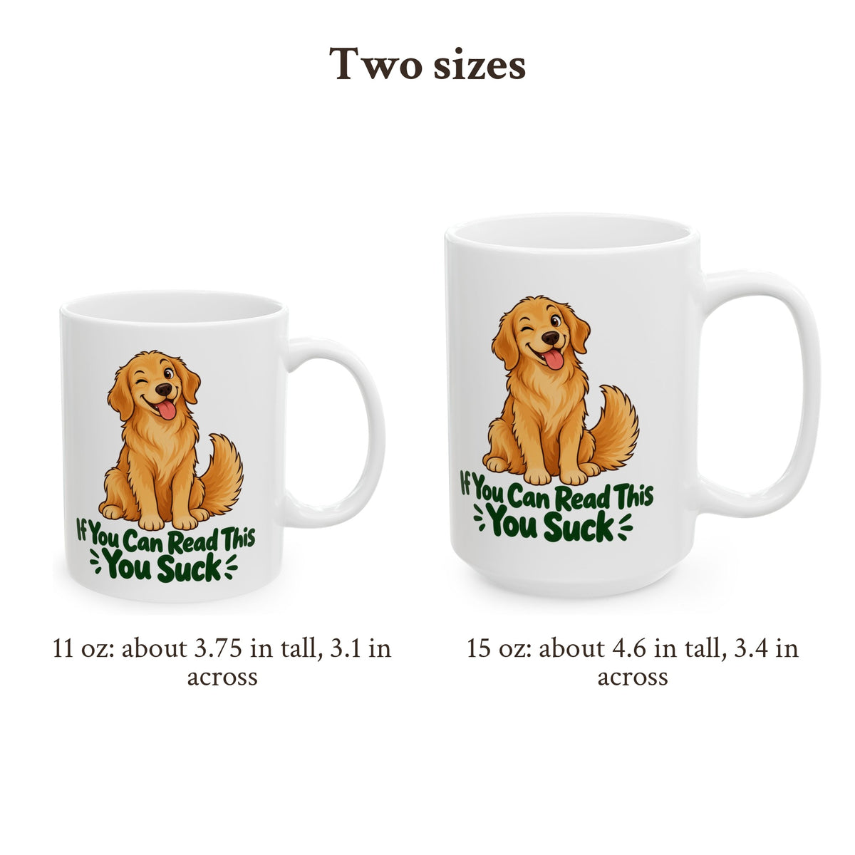 Left Paws Are the Best Golden Retriever Mug, photo 3