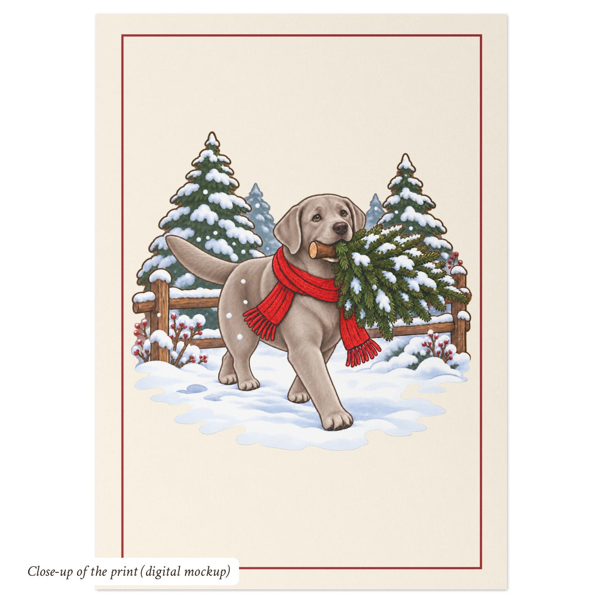 Silver Lab Christmas Cards, photo 4