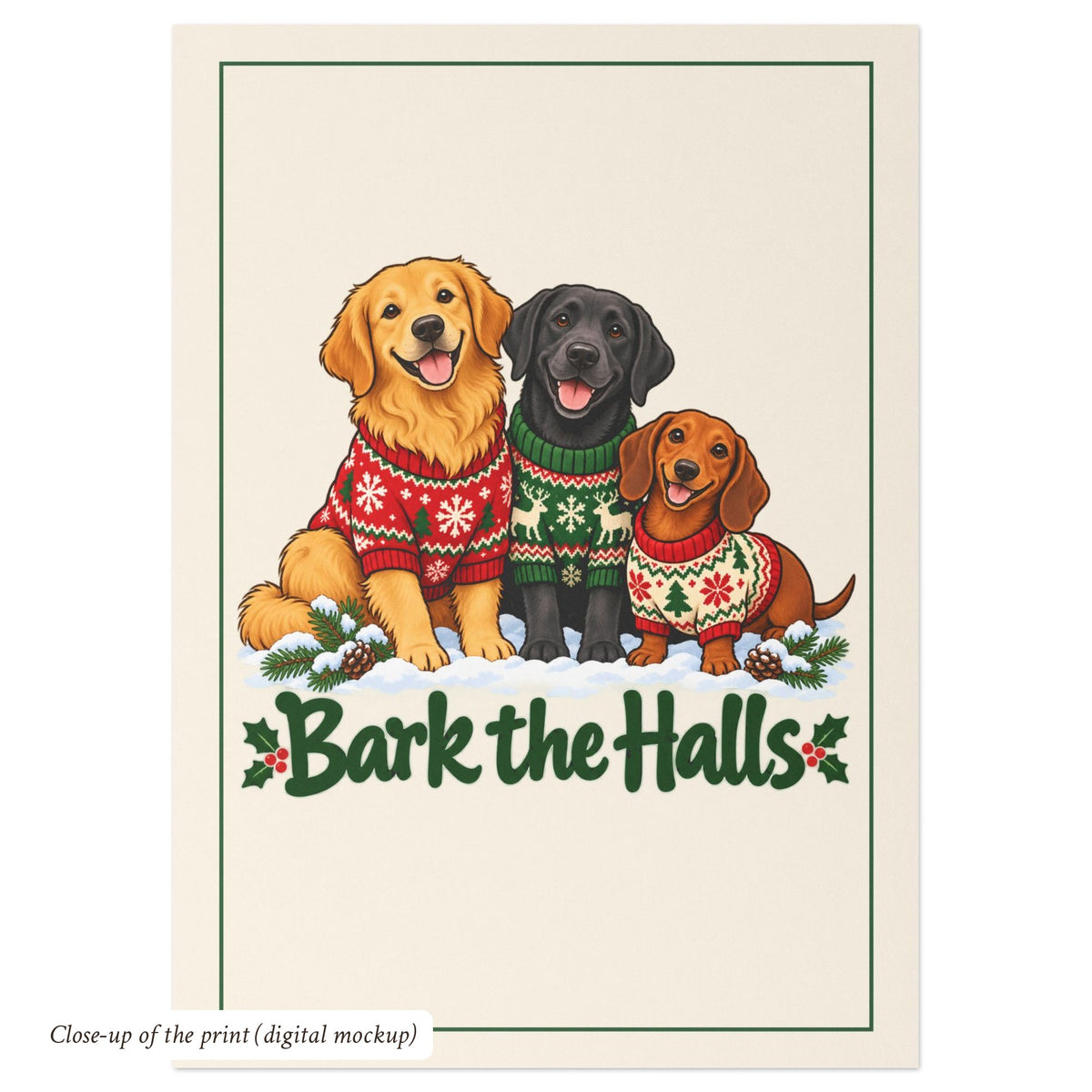 Bark the Halls Christmas Cards, photo 4