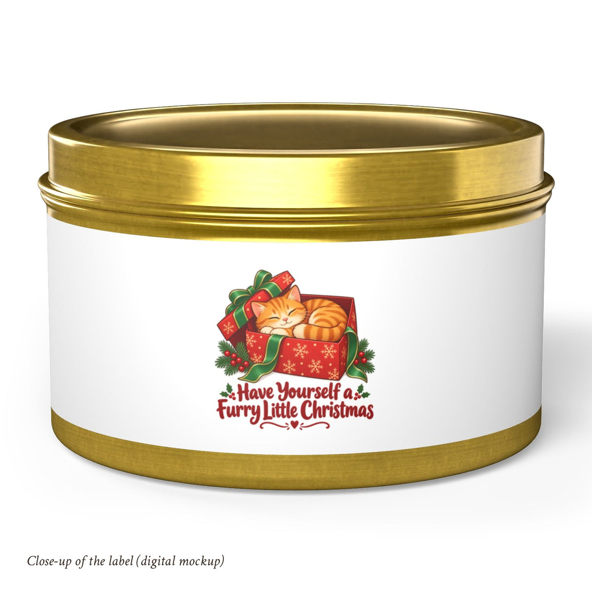 Furry Little Christmas Tin Candle, photo 4