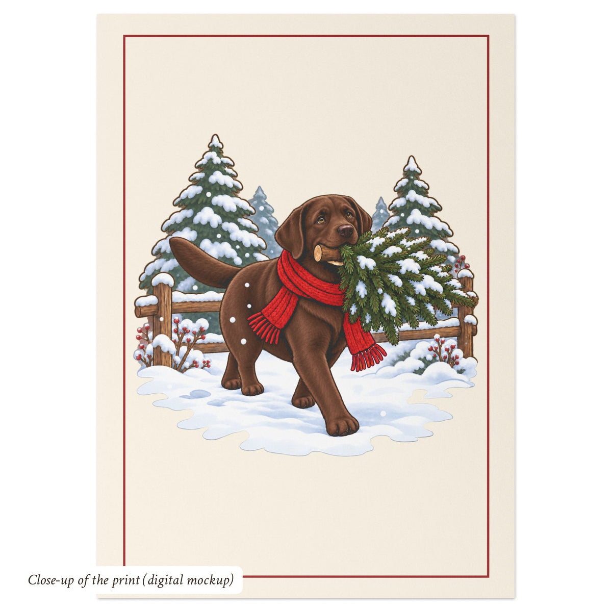 Chocolate Lab Christmas Cards, photo 4