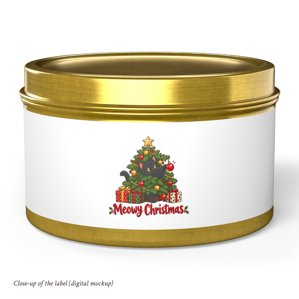 Meowy Christmas Tin Candle, photo 4