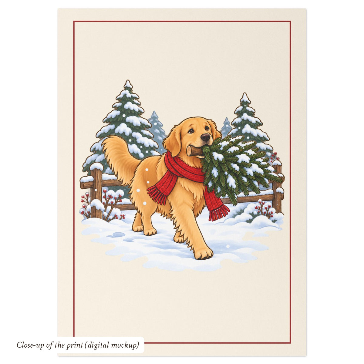 Golden Retriever Christmas Cards, photo 4