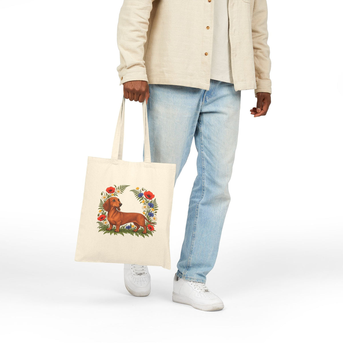 Wildflower Dachshund Tote Bag, photo 4
