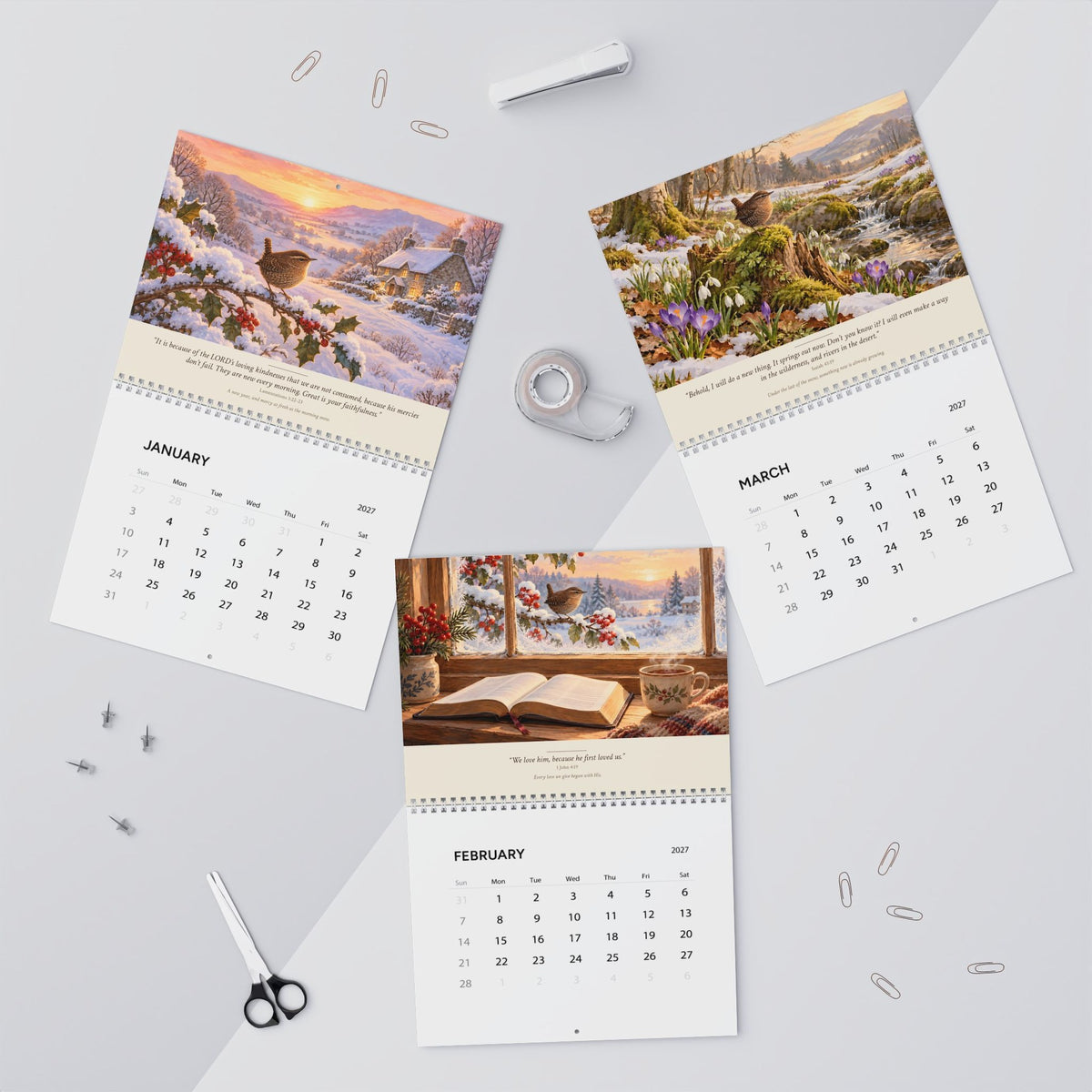 2027 Bible Verse Wall Calendar, photo 4