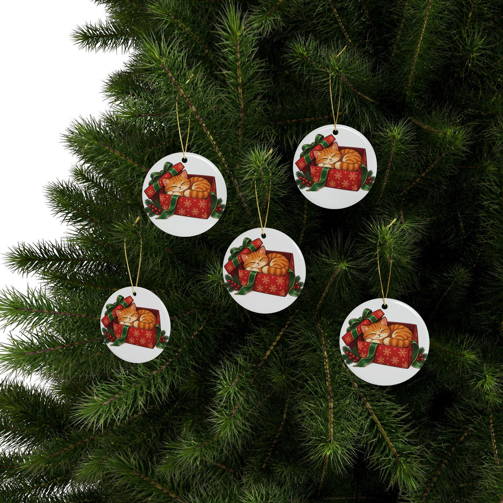 Orange Cat Christmas Ornament, photo 4