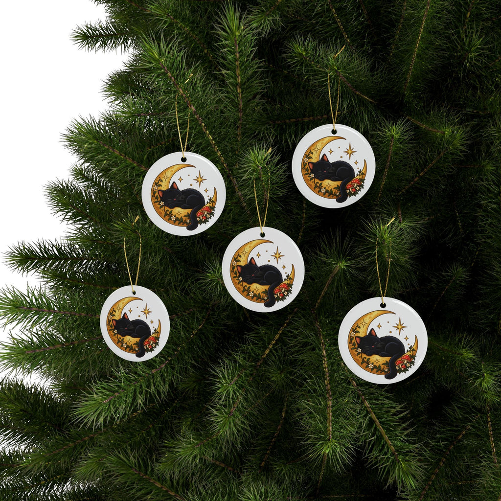 Black Cat on the Moon Ornament, photo 4