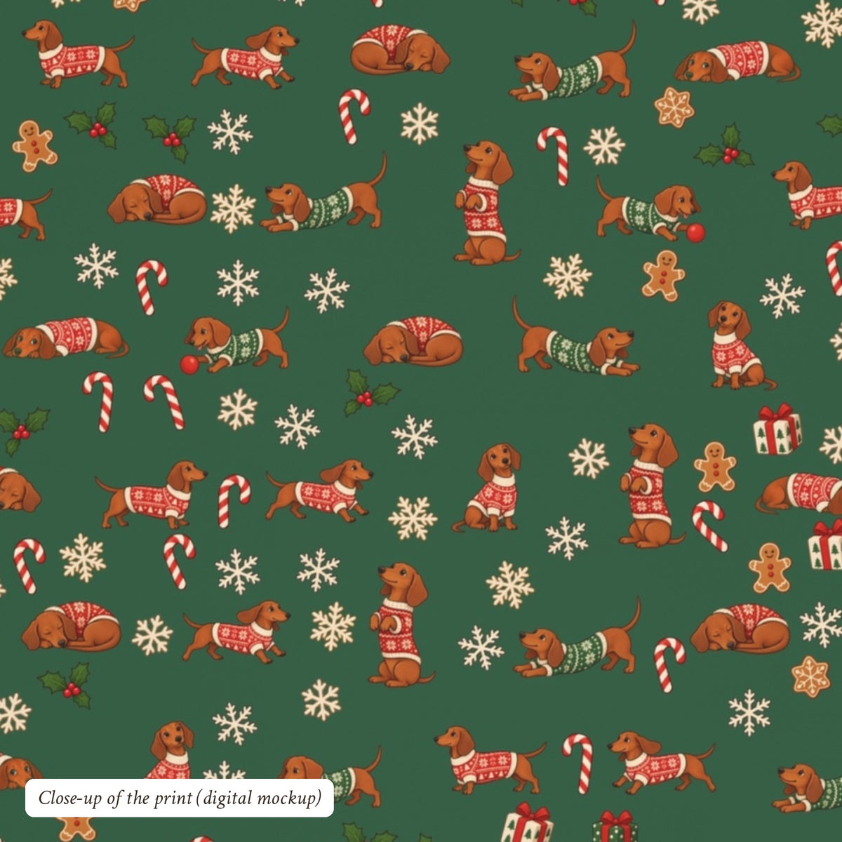 Dachshund Christmas Sherpa Blanket, photo 5