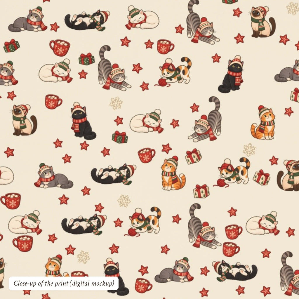 Christmas Cats in Hats Sherpa Blanket, photo 5