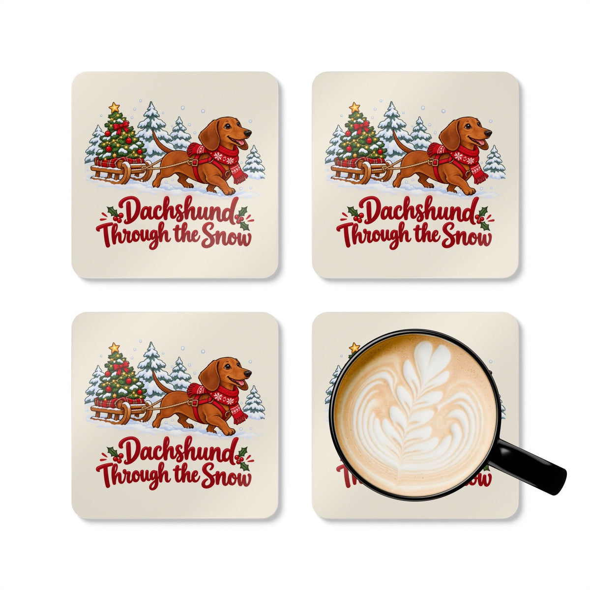 Dachshund Through the Snow Coasters, photo 5