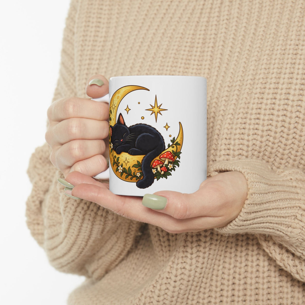Black Cat on the Moon Mug, photo 5