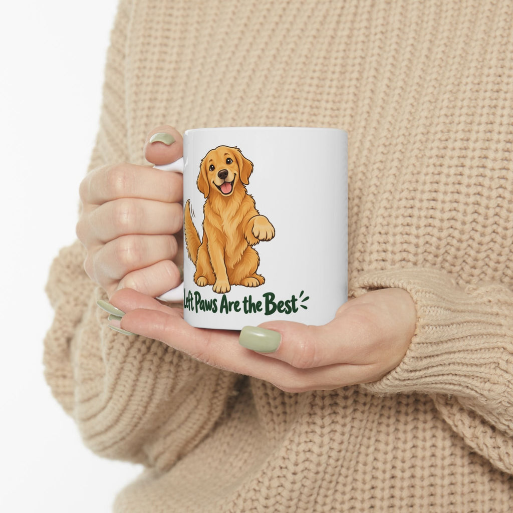 Left Paws Are the Best Golden Retriever Mug, photo 5