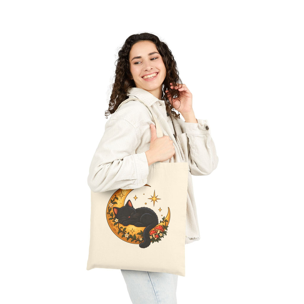 Black Cat on the Moon Tote Bag, photo 5