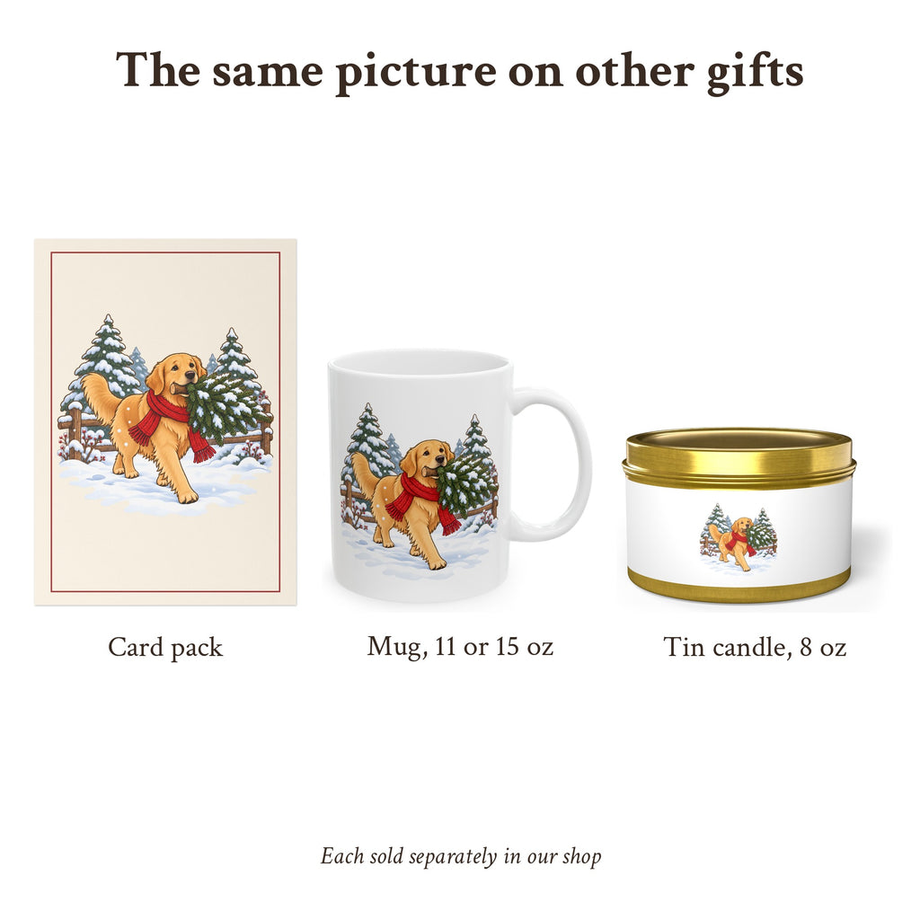 Golden Retriever Christmas Candle, photo 5