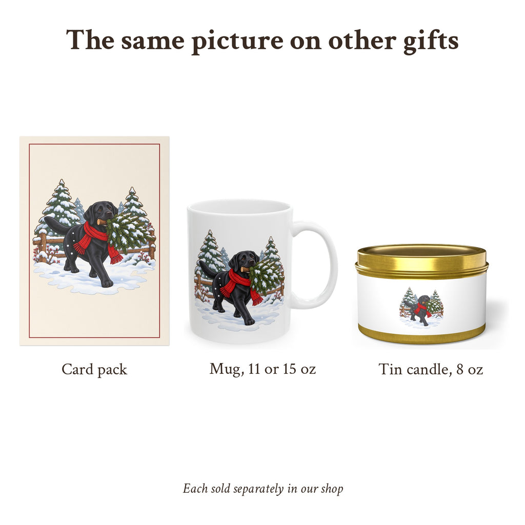Black Lab Christmas Candle, photo 5